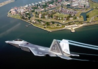 F22 Raptor turning